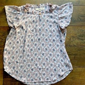 Loft - Short Sleeve Floral Blouse - SP